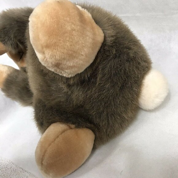 Vintage Brown Begging Bunny Stuffed Plush Animal Realistic Toy 24" Tall - Picture 5 of 8